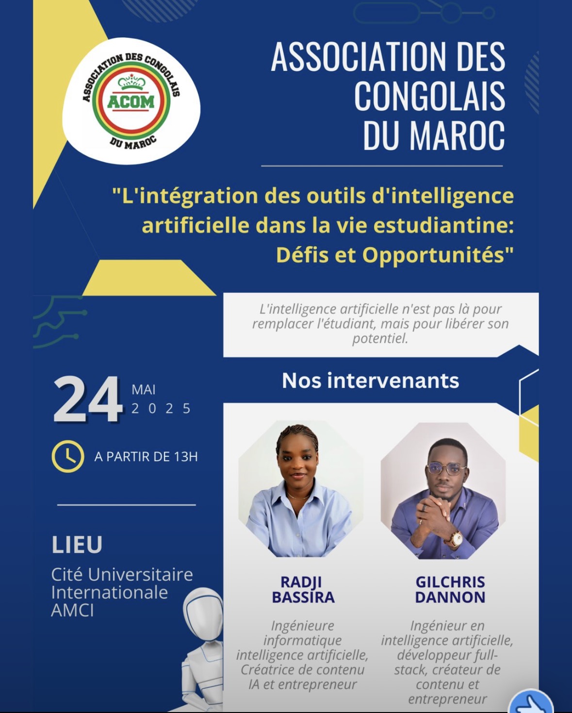 ACOM - Intelligence Artificielle dans la vie estudiantine